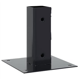 vidaXL Bases de poteau carrées 4 pcs anthracite 46x46 mm