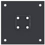 vidaXL Bases de poteau carrées 4 pcs anthracite 46x46 mm, base de clôture en béton, base de poteau de clôture, support de poteau