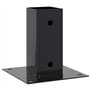 vidaXL Bases de poteau carrées 4 pcs anthracite 61x61 mm