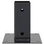 vidaXL Bases de poteau carrées 12 pcs anthracite 61x61 mm, base de clôture en béton, base de poteau de clôture, support de potea