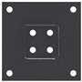 vidaXL Bases de poteau carrées 4 pcs anthracite 71x71 mm, base de clôture en béton, base de poteau de clôture, support de poteau