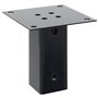 vidaXL Bases de poteau carrées 12 pcs anthracite 71x71 mm, base de clôture en béton, base de poteau de clôture, support de potea
