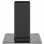vidaXL Bases de poteau carrées 12 pcs anthracite 71x71 mm, base de clôture en béton, base de poteau de clôture, support de potea