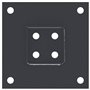vidaXL Bases de poteau carrées 12 pcs anthracite 71x71 mm, base de clôture en béton, base de poteau de clôture, support de potea