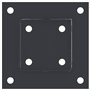 vidaXL Bases de poteau carrées 12 pcs anthracite 91x91 mm, base de clôture en béton, base de poteau de clôture, support de potea