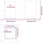 vidaXL Bases de poteau carrées 12 pcs anthracite 91x91 mm, base de clôture en béton, base de poteau de clôture, support de potea