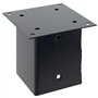 vidaXL Bases de poteau carrées 4 pcs anthracite 101x101 mm, base de clôture en béton, base de poteau de clôture, support de pote