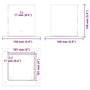 vidaXL Bases de poteau carrées 4 pcs anthracite 101x101 mm, base de clôture en béton, base de poteau de clôture, support de pote