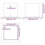 vidaXL Bases de poteau carrées 4 pcs anthracite 141x141 mm, base de clôture en béton, base de poteau de clôture, support de pote