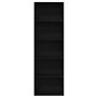 vidaXL Bibliothèque chêne Noir 60x30x189 cm Bois d'ingénierie, étagère à Livres, Caisse de Livre, Support de Livre, Armoire de R