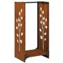 vidaXL Étagère à Bois 40x30x80 cm Acier résistant aux intempéries