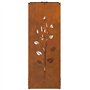 vidaXL Étagère à Bois 40x30x80 cm Acier résistant aux intempéries, Support à bûches de cheminée, Support à bûches, Support à bûc