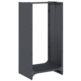 vidaXL Portant de Bois Chauffage Anthracite 40x30x80 cm