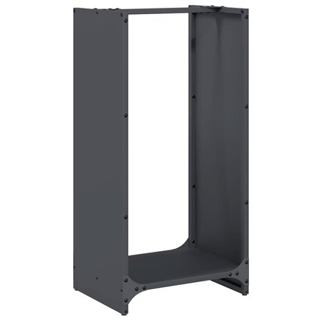 vidaXL Portant de Bois Chauffage Anthracite 40x30x80 cm