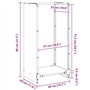 vidaXL Portant de Bois Chauffage Anthracite 40x30x80 cm