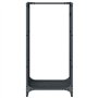 vidaXL Portant de Bois Chauffage Anthracite 40x30x80 cm
