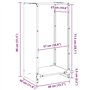 vidaXL Portant de Bois Chauffage Vert Olive 40x30x80 cm