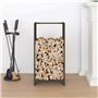 vidaXL Portant de Bois Chauffage Vert Olive 40x30x80 cm