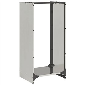 vidaXL Portant de Bois de Chauffage 40x30x80 cm Acier Inoxydable
