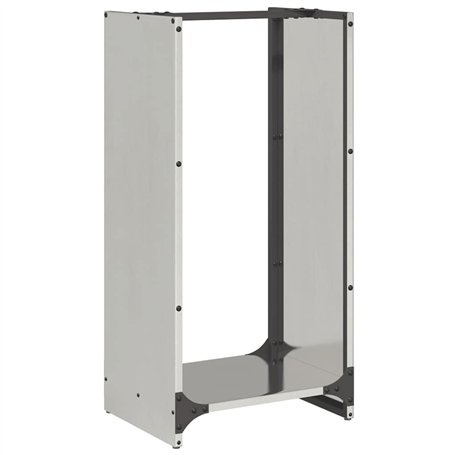 vidaXL Portant de Bois de Chauffage 40x30x80 cm Acier Inoxydable