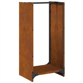 VidaXL Étagère à Bois 40x30x80 cm Acier résistant aux intempéries