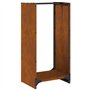 VidaXL Étagère à Bois 40x30x80 cm Acier résistant aux intempéries
