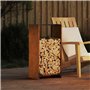 VidaXL Étagère à Bois 40x30x80 cm Acier résistant aux intempéries
