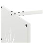 vidaXL Portant de Bois Chauffage Blanc 40x40x40 cm