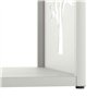 vidaXL Portant de Bois Chauffage Blanc 40x40x40 cm