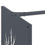 vidaXL Portant de Bois Chauffage Anthracite 40x40x40 cm