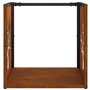 VidaXL Étagère à Bois 40x40x40 cm Acier résistant aux intempéries