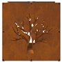 VidaXL Étagère à Bois 40x40x40 cm Acier résistant aux intempéries