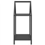 vidaXL Portant de Bois Chauffage Noir 40x25x60 cm, Support à bûches de cheminée, Support à bûches, Support à bûches, Stockage de