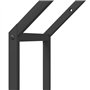 vidaXL Portant de Bois Chauffage Noir 40x25x60 cm, Support à bûches de cheminée, Support à bûches, Support à bûches, Stockage de