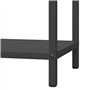 vidaXL Portant de Bois Chauffage Noir 40x25x60 cm, Support à bûches de cheminée, Support à bûches, Support à bûches, Stockage de