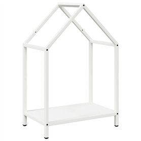 vidaXL Portant de Bois Chauffage Blanc 40x25x60 cm