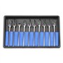 Jeu de fraises rotatives, 10 pièces 2.35 * 6mm fichiers rotatifs en carbure de tungstène ensemble d'outils de sculpture pour le 