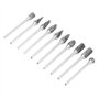 Jeu de fraises rotatives, 10 pièces 2.35 * 6mm fichiers rotatifs en carbure de tungstène ensemble d'outils de sculpture pour le 