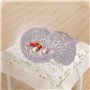 QUUPY Sucrier en verre cristal 260 ml avec couvercle pour bonbons, chocolats
