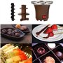 Fontaine à chocolat électrique, mini cascade de chocolat for usage domestique, économie d'énergie, détachable et facile à nettoy