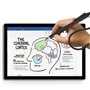 Queen.Y Lot de 2 Stylets rétractables pour écran Tactile Actif pour téléphone, Tablette, PC, Ordinateur Portable (Noir)