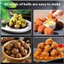 AXGCAA Machine à boulettes de Viande Manuelle Commerciale, formeuse de boulettes de Viande Professionnelle avec modèles de 15, 2