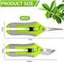 2 PCS Sécateur De Jardin Ciseaux D'Élagage Lame Robuste Avec Sécateur De Traitement Thermique Ciseaux À Économie De Travail Avec