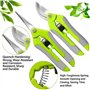 2 PCS Sécateur De Jardin Ciseaux D'Élagage Lame Robuste Avec Sécateur De Traitement Thermique Ciseaux À Économie De Travail Avec