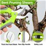 2 PCS Sécateur De Jardin Ciseaux D'Élagage Lame Robuste Avec Sécateur De Traitement Thermique Ciseaux À Économie De Travail Avec