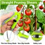 2 PCS Sécateur De Jardin Ciseaux D'Élagage Lame Robuste Avec Sécateur De Traitement Thermique Ciseaux À Économie De Travail Avec