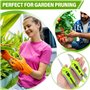 2 PCS Sécateur De Jardin Ciseaux D'Élagage Lame Robuste Avec Sécateur De Traitement Thermique Ciseaux À Économie De Travail Avec