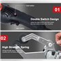 Ponceuse polisseuse pour tubes, ponceuse polisseuse professionnelle avec 50 bandes abrasives, ponceuse à bande en acier inoxydab
