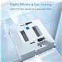 DOJOEUU Robot Lave-vitres électrique, Robot Lave-vitres Intelligent avec télécommande, 3 Modes, Double réservoir d'eau, Planific