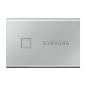 Samsung T7 Touch Portable SSD - 2 TB - USB 3.2 Gen.2 External SSD Metallic Silver (MU-PC2T0S/WW)
